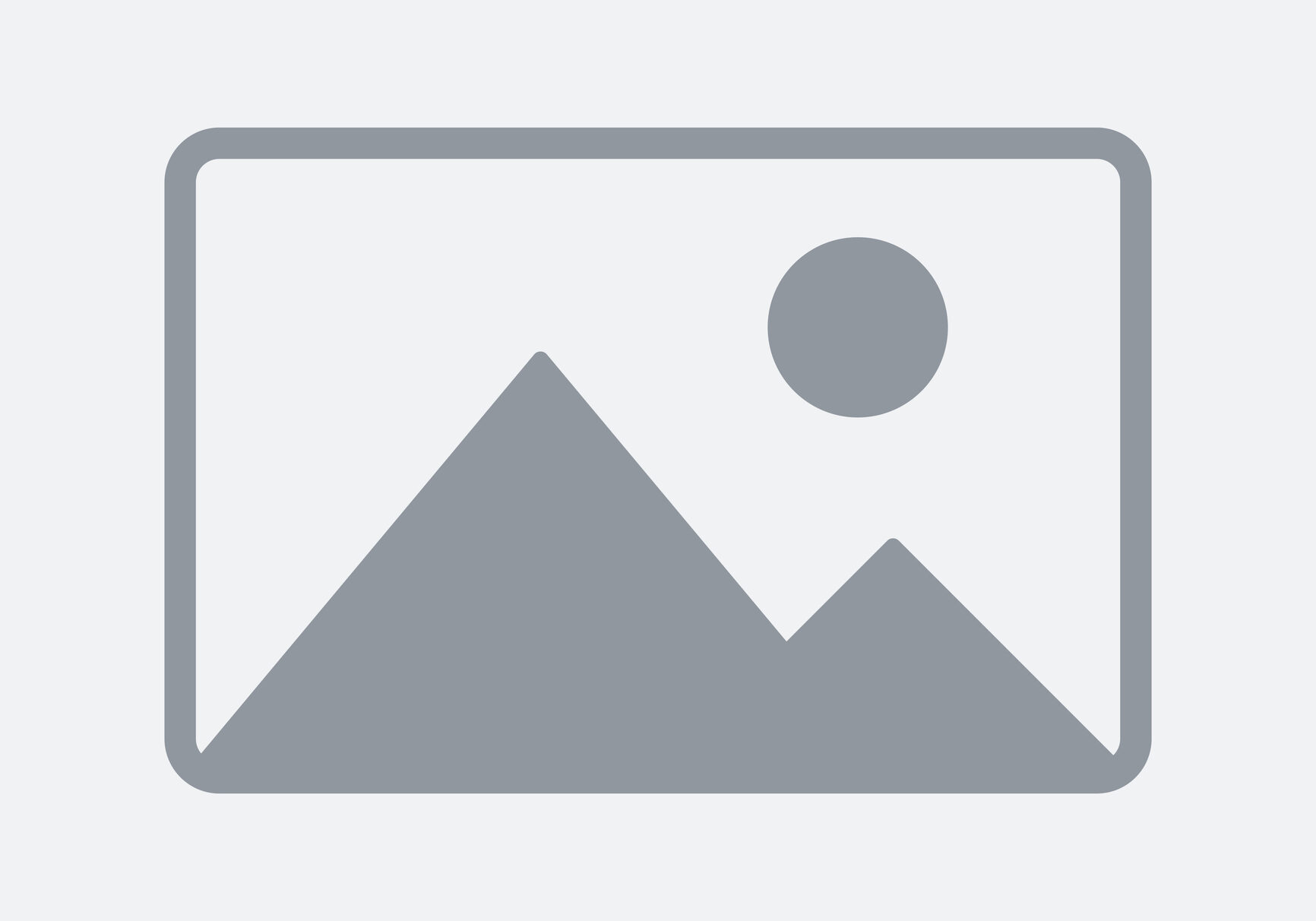 Placeholder image with mountains and sun icon.
