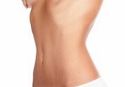 Person in white underwear, side view.